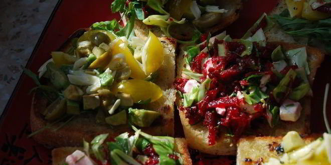 Рецепт брускетты ассорти