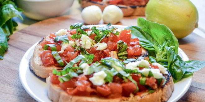 Рецепт брускетты капрезе