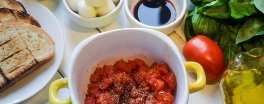 Шаг 1: брускетты капрезе