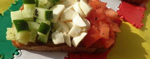 Шаг 2: брускетты кусочек италии