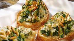 Рецепт Брускетты с маринованным цуккини