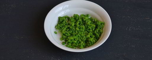 Шаг 1: брускетты с зеленым горошком