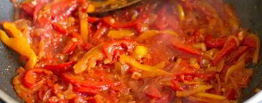 Шаг 3: брускетты с жареным сладким перцем