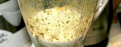 Шаг 1: брускетты со сливочным пюре