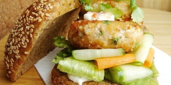 Рецепт азиатских рыбных бургеров