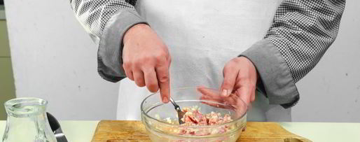 Шаг 2: бургера из курицы и индейки