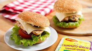 Рецепт Бургера с куриной грудкой