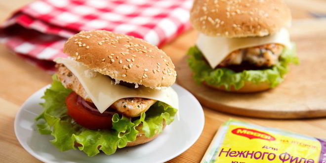 Рецепт бургера с куриной грудкой