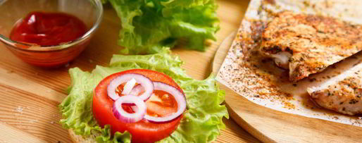 Шаг 4: бургера с куриной грудкой