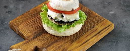 Шаг 7: бургера с портобелло и голубым сыром