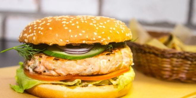Рецепт бургера с семгой