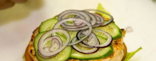 Шаг 11: бургера с семгой