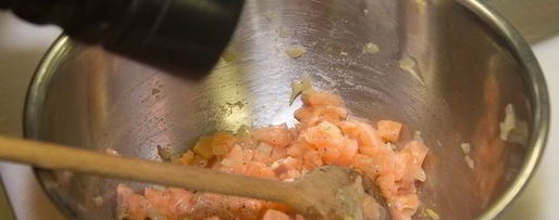 Шаг 3: бургера с семгой