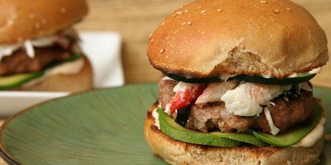 Рецепт бургеров с говядиной и крабовым мясом