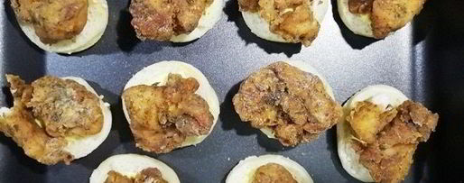 Шаг 17: фуршетных мини-бургеров с курицей фри