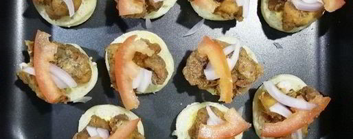 Шаг 19: фуршетных мини-бургеров с курицей фри