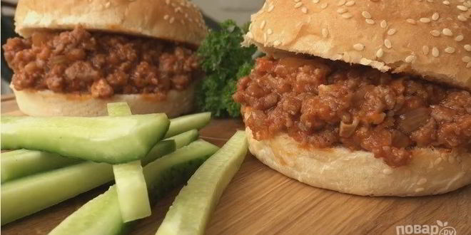 Рецепт гамбургера неряха джо