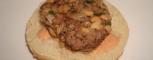 Шаг 17: гамбургера с грибами и белым вином