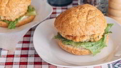 Рецепт Гамбургеров с курицей, фетой и шпинатом