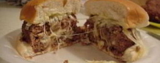 Шаг 19: гигантский швейцарский бургер с грибами