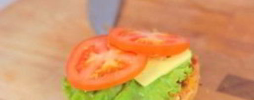 Шаг 2: крабсбургера с крабовой котлетой