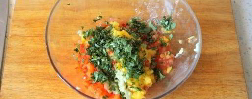 Шаг 1: мексиканского бургера с манговой сальсой и козьим сыром