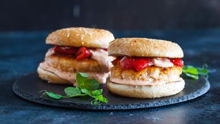 Рецепт Самого быстрого бургера с горбушей