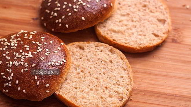 Рецепт Цельнозерновых булочек для бургеров