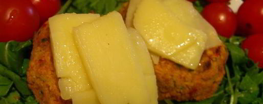 Шаг 4: вегетарианских бургеров из нута с чеддером