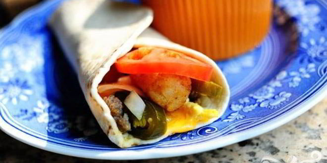 Рецепт буррито на завтрак