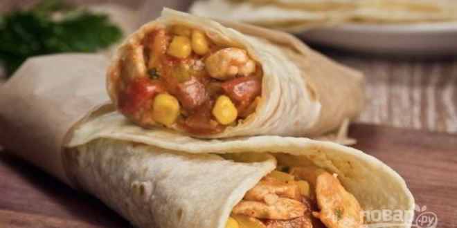 Рецепт буррито острый