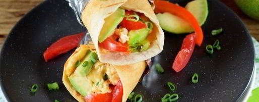 Шаг 13: буррито с авокадо и яичницей-скрэмбл