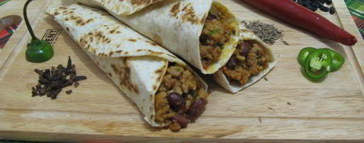 Шаг 12: буррито с фаршем и красной фасолью