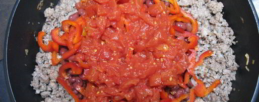 Шаг 5: буррито с фаршем и красной фасолью