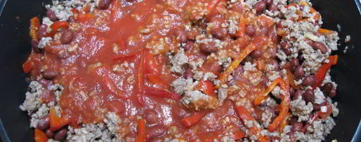 Шаг 6: буррито с фаршем и красной фасолью