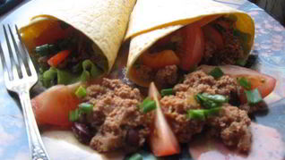 Рецепт Буррито с фасолью и фаршем