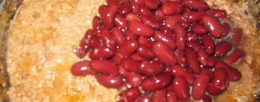 Шаг 2: буррито с фасолью и фаршем