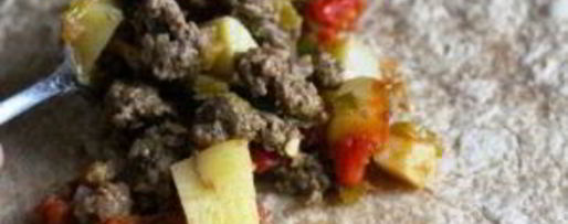 Шаг 3: буррито с говядиной и картофелем