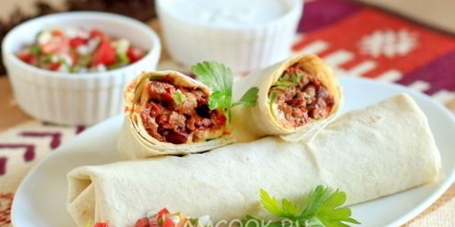 Рецепт буррито с говядиной