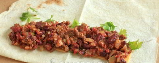 Шаг 14: буррито с говядиной