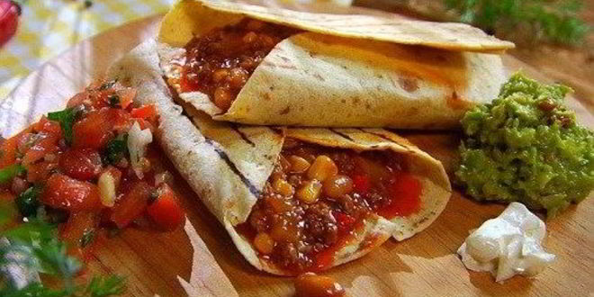 Рецепт буррито с говяжьим фаршем