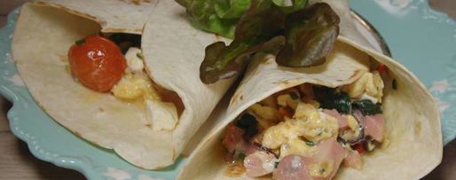 Шаг 10: буррито с индейкой, беконом и шпинатом