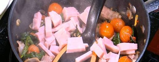 Шаг 6: буррито с индейкой, беконом и шпинатом