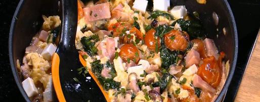 Шаг 9: буррито с индейкой, беконом и шпинатом