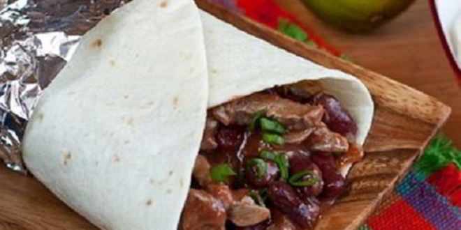 Рецепт буррито с красной фасолью и говядиной