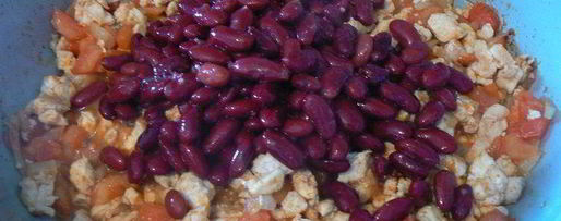 Шаг 4: буррито с курицей и фасолью