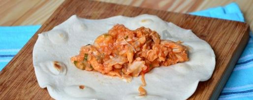 Шаг 5: буррито с курицей и рисом