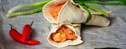 Шаг 6: буррито с курицей и рисом