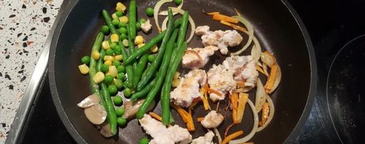 Шаг 3: буррито с курицей и стручковой фасолью