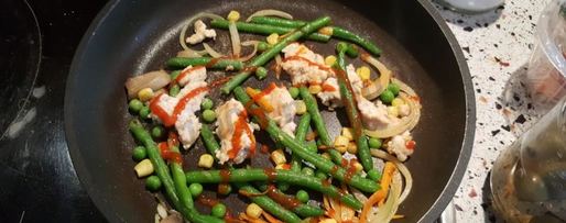 Шаг 5: буррито с курицей и стручковой фасолью